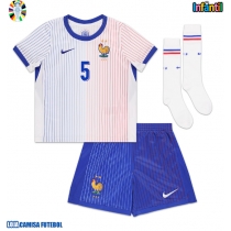 Camisa de Futebol França Jules Kounde #5 Equipamento Secundário Infantil Europeu 2024 Manga Curta (+ Calças curtas)